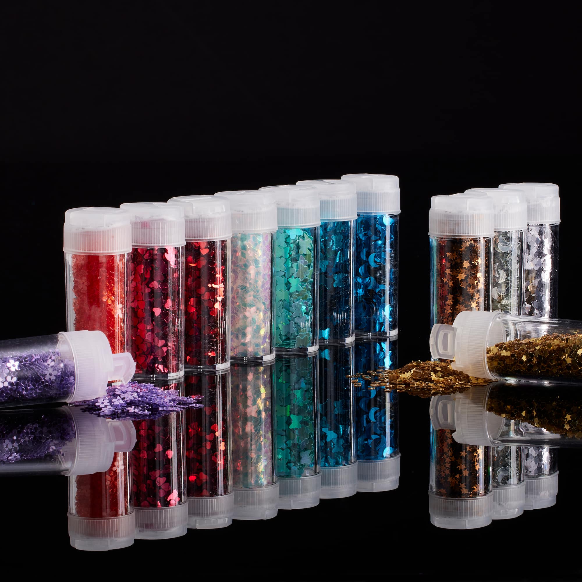 6 Packs: 12 ct. (72 total) Glitter Shapes Pack by Recollections™